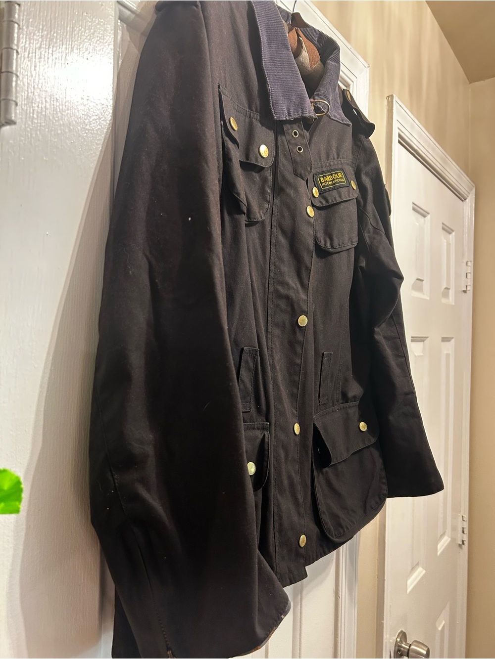 Barbour Women’s Black Waxed Field Jacket US size 14 - Picture 6 of 7